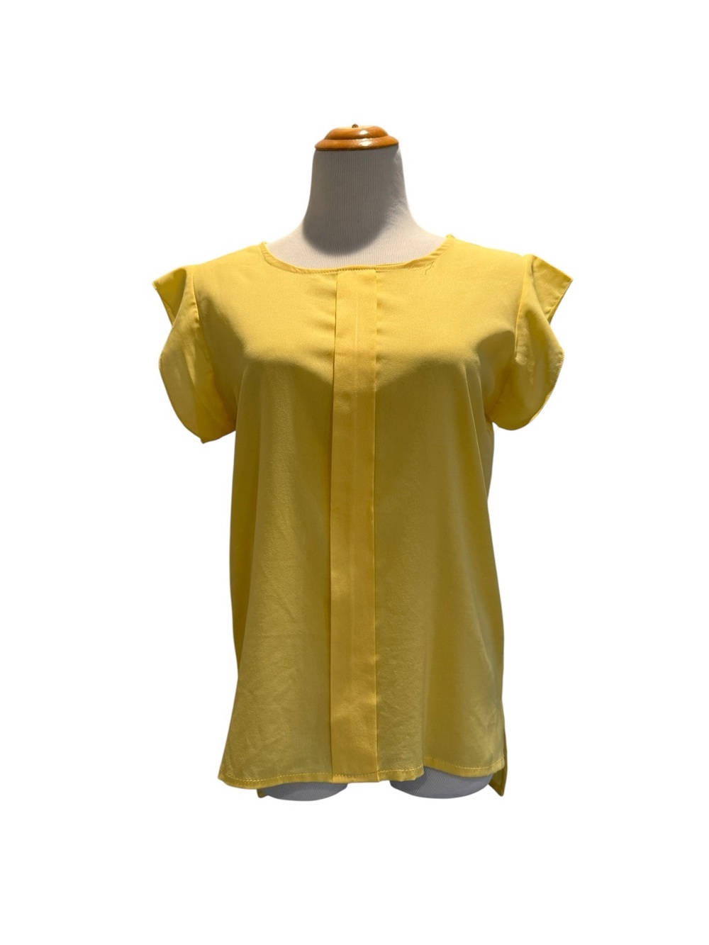 Women’s Yellow Short Sleeve Blouse